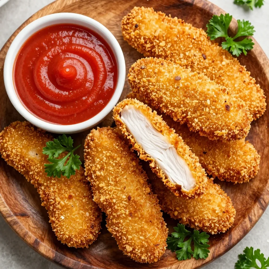 Kid Friendly Baked Chicken Tenders with Panko Crumbs