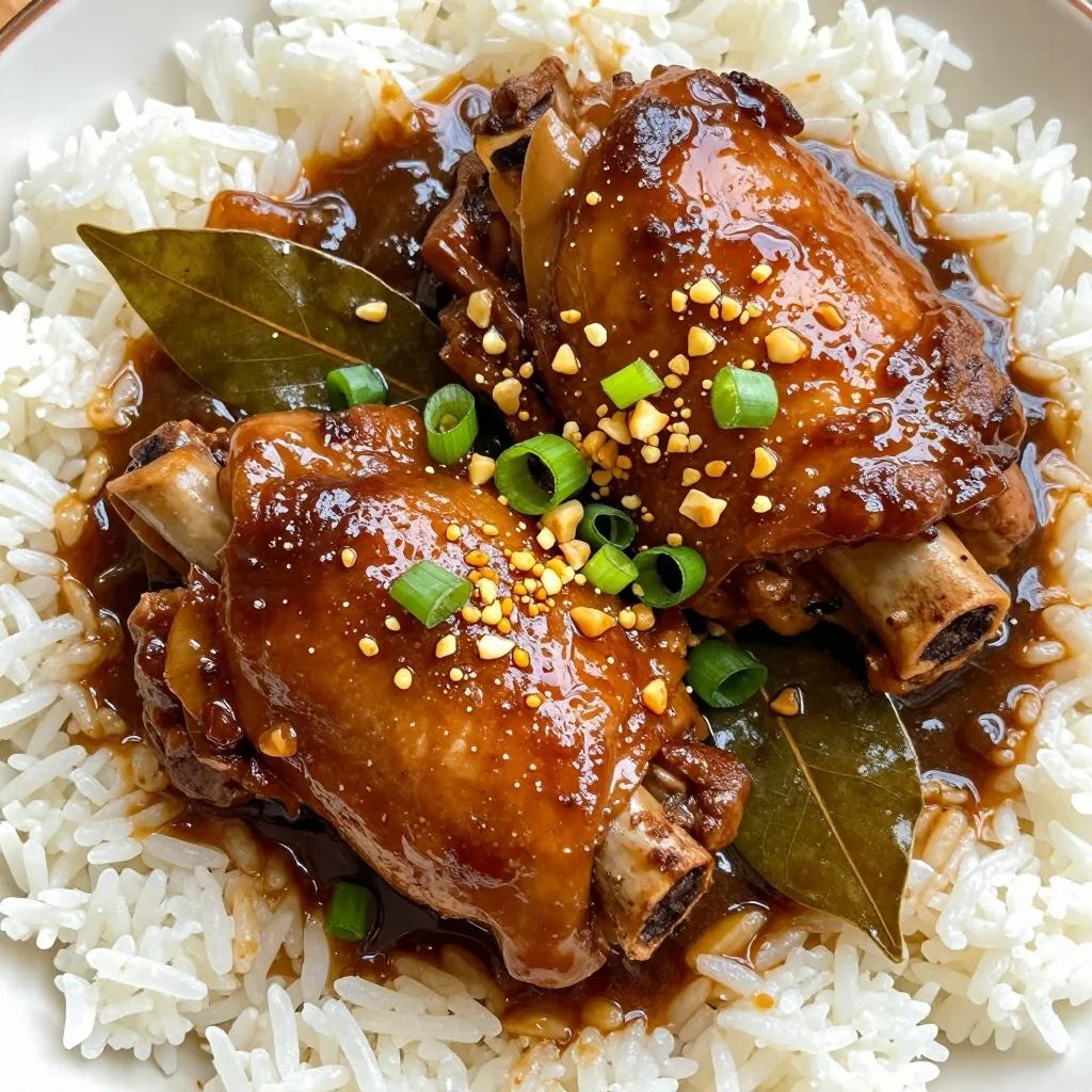 Easy Slow Cooker Chicken Adobo for Filipino Night