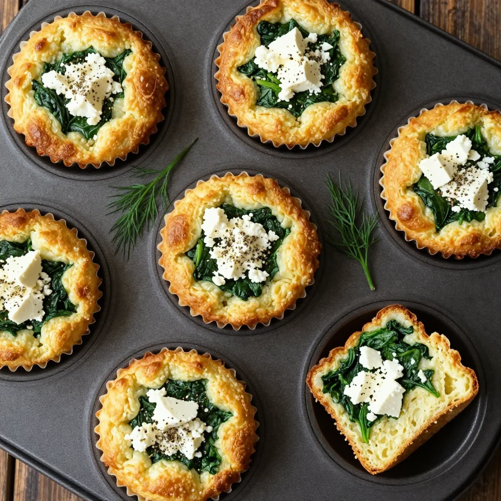 Freezer Friendly Spinach And Feta Egg Muffins For Lunch