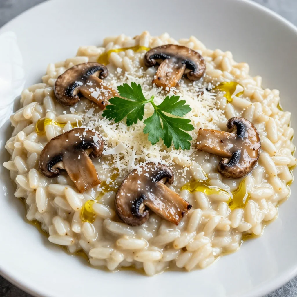 Cozy Mushroom Risotto for MLK Day Dinner Parties