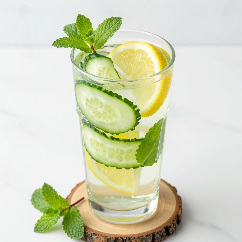 Winter Detox Green Tea And Lemon Infused Water