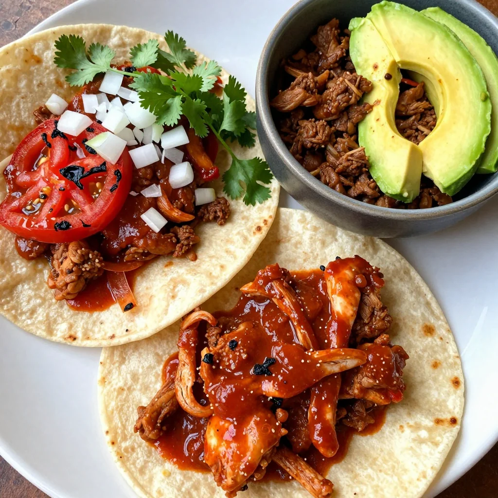Slow Cooker Chicken Tinga For Tacos And Bowls