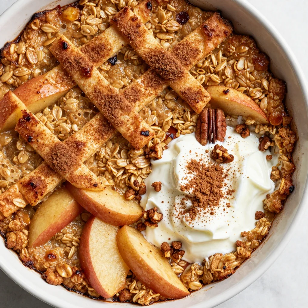 Apple Cinnamon Breakfast Oatmeal Bake for Meal Prep