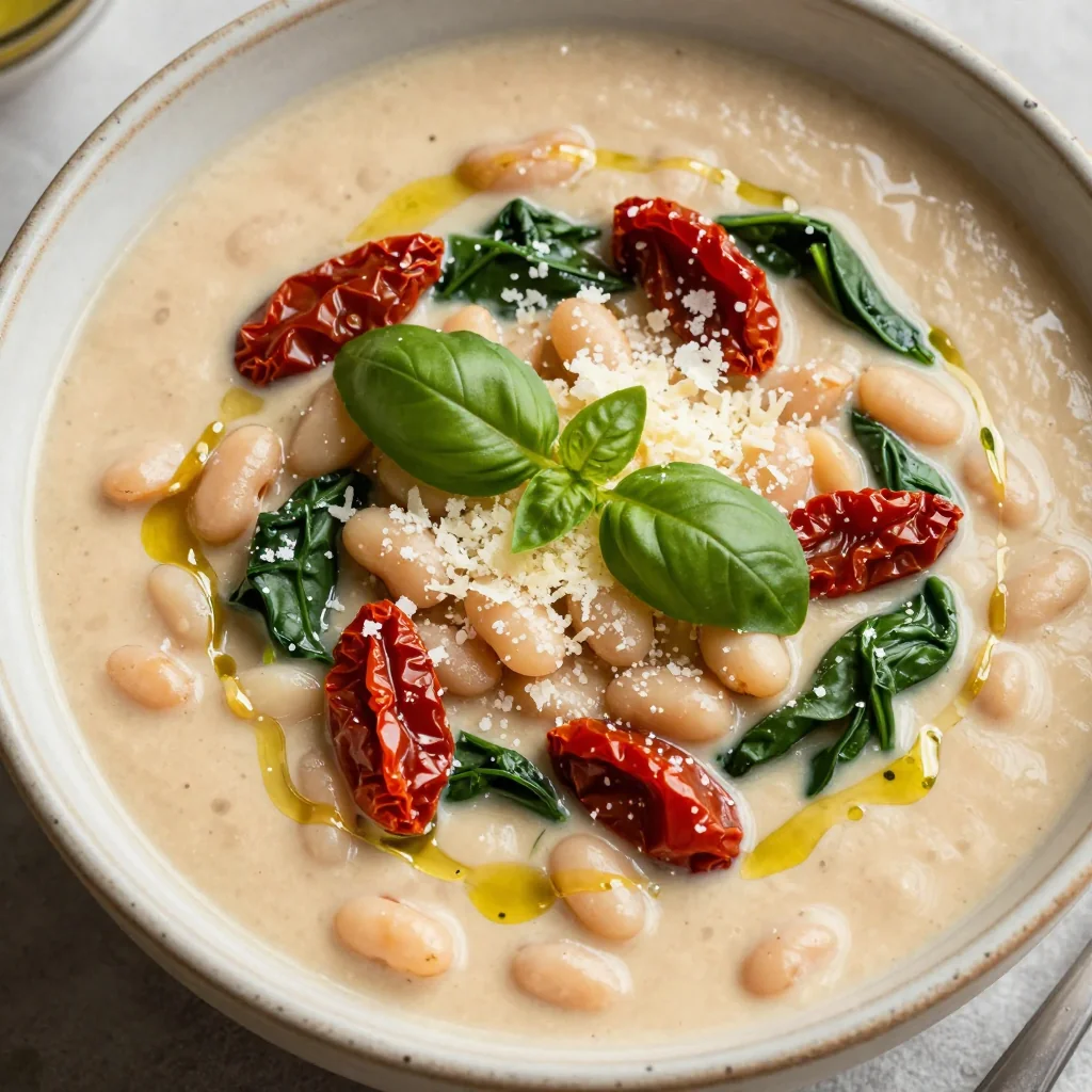 Keto Creamy Tuscan White Bean Soup for Hearty January Bowls