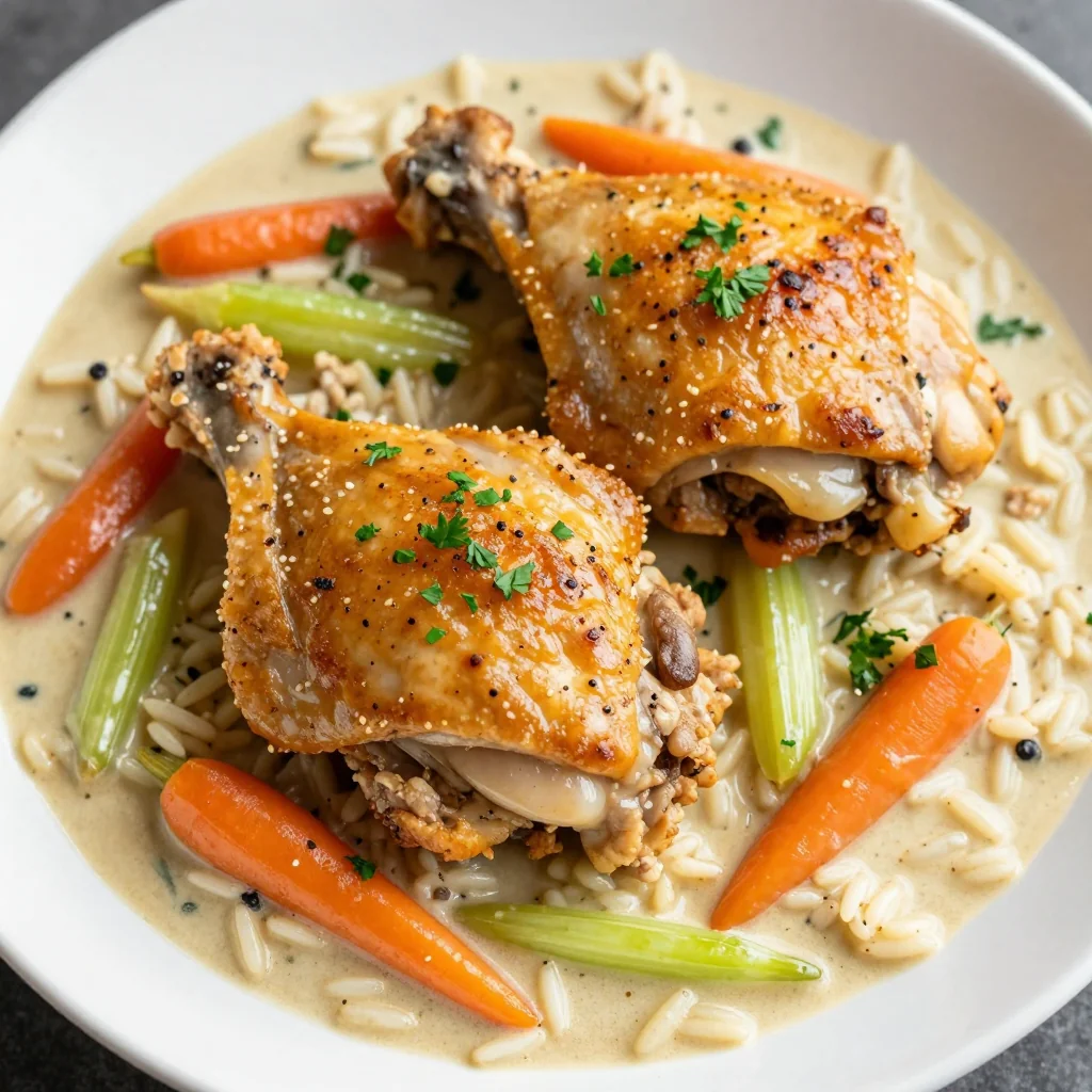 Slow Cooker Creamy Chicken and Wild Rice for Winter