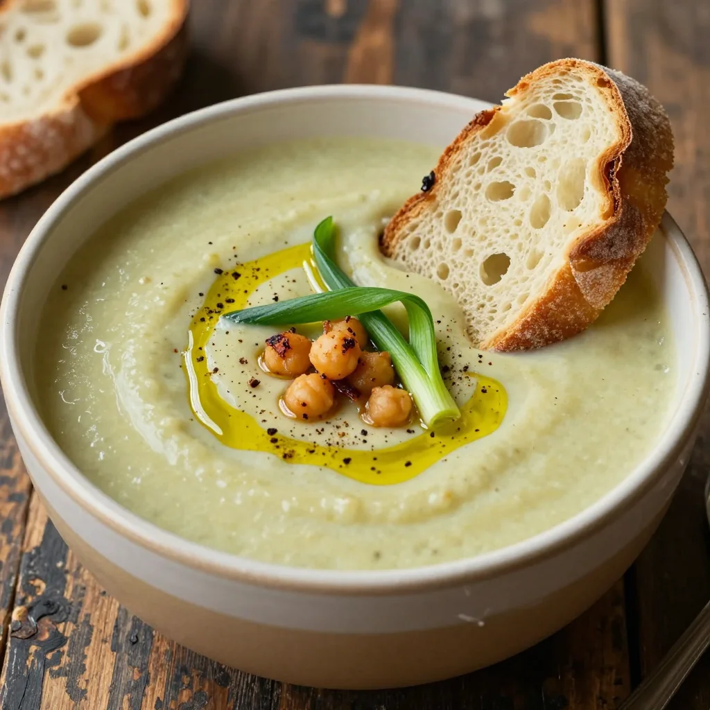 Creamy Vegan Potato Leek Soup for Comfort
