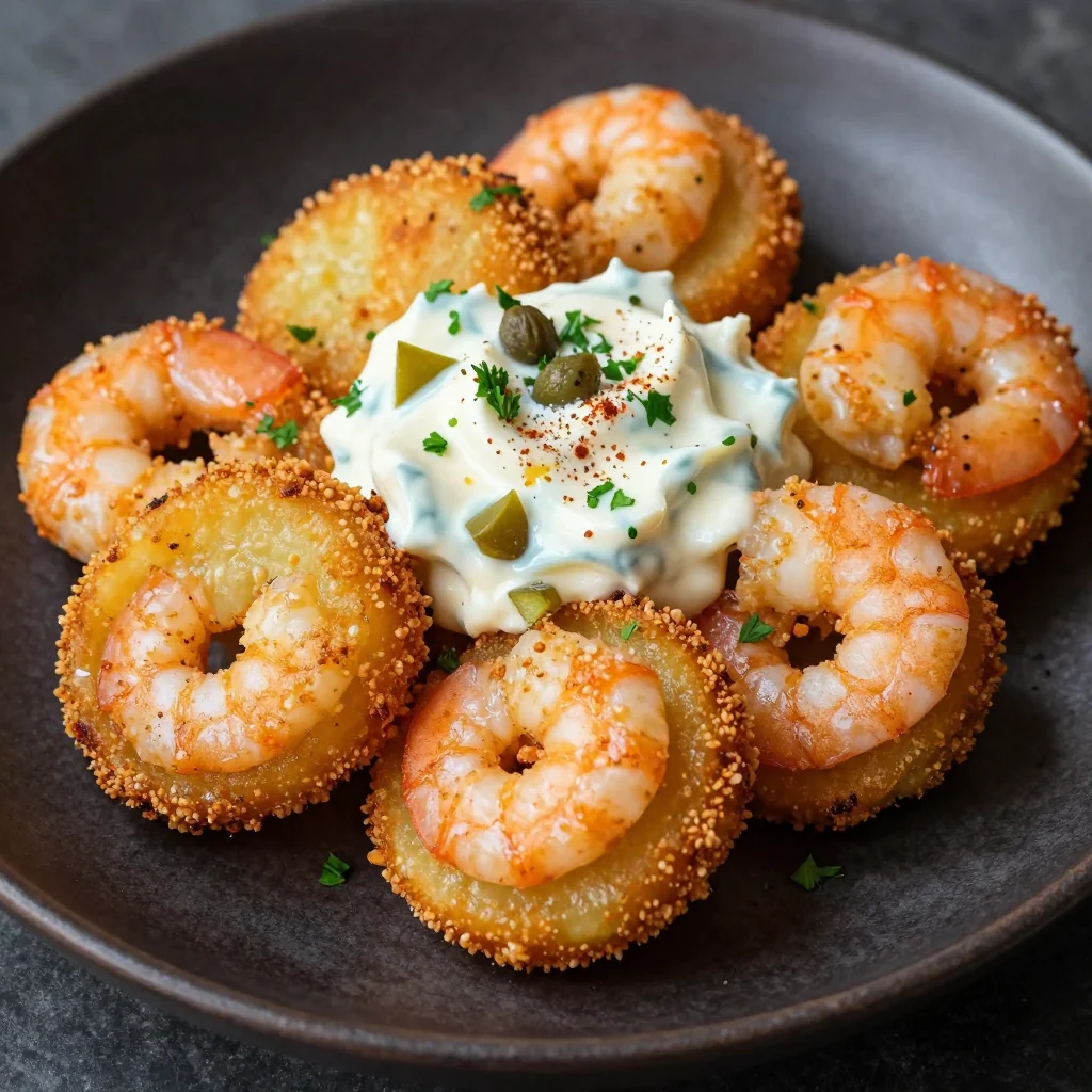 Southern Fried Green Tomatoes with Shrimp Remoulade