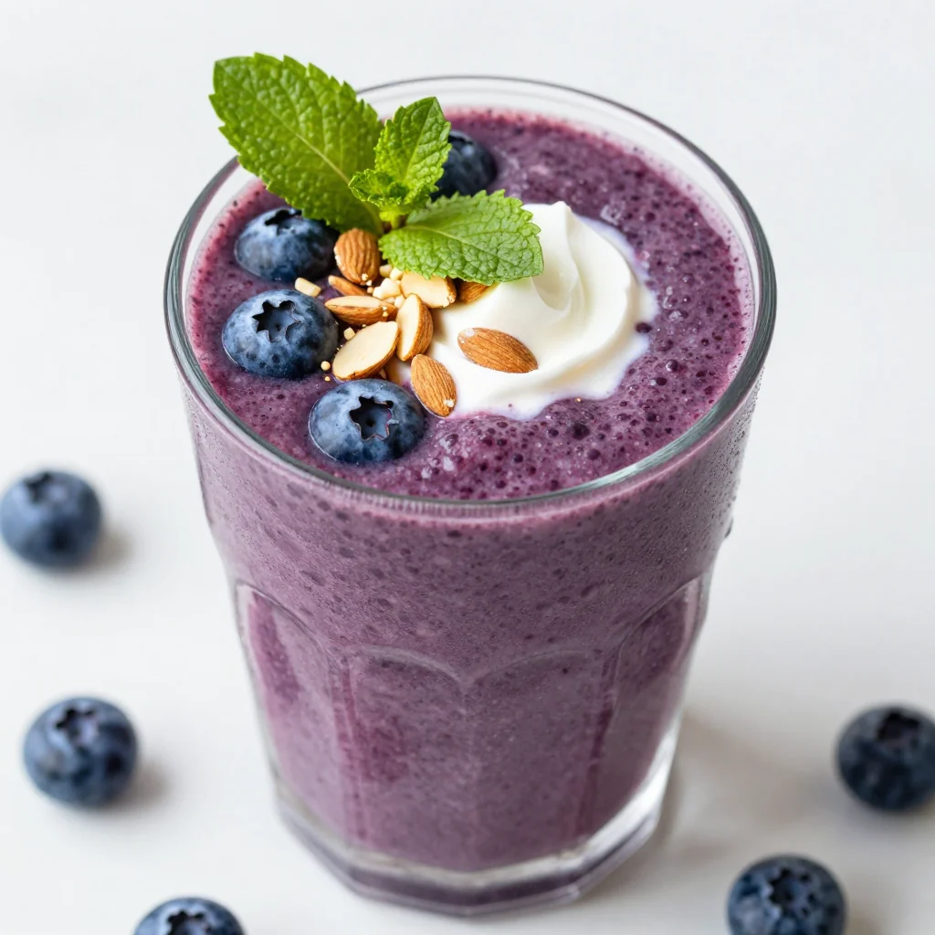 Blueberry Almond Smoothie for a Healthy Breakfast