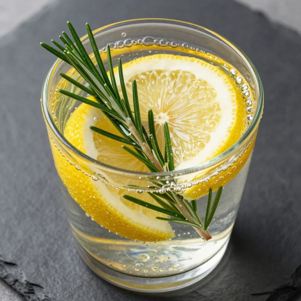 Winter Detox Rosemary And Lemon Infused Water