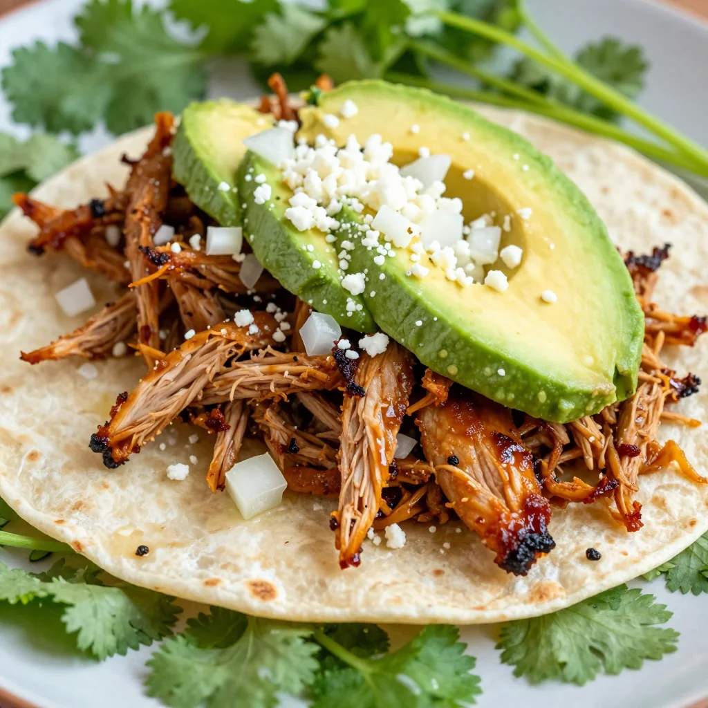 Slow Cooker Chicken Carnitas Tacos for a Crispy Dinner