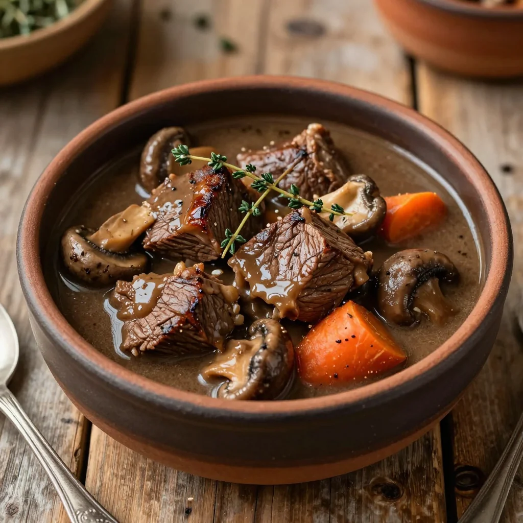 Cozy Beef and Mushroom Stew for a Cold Winter Night