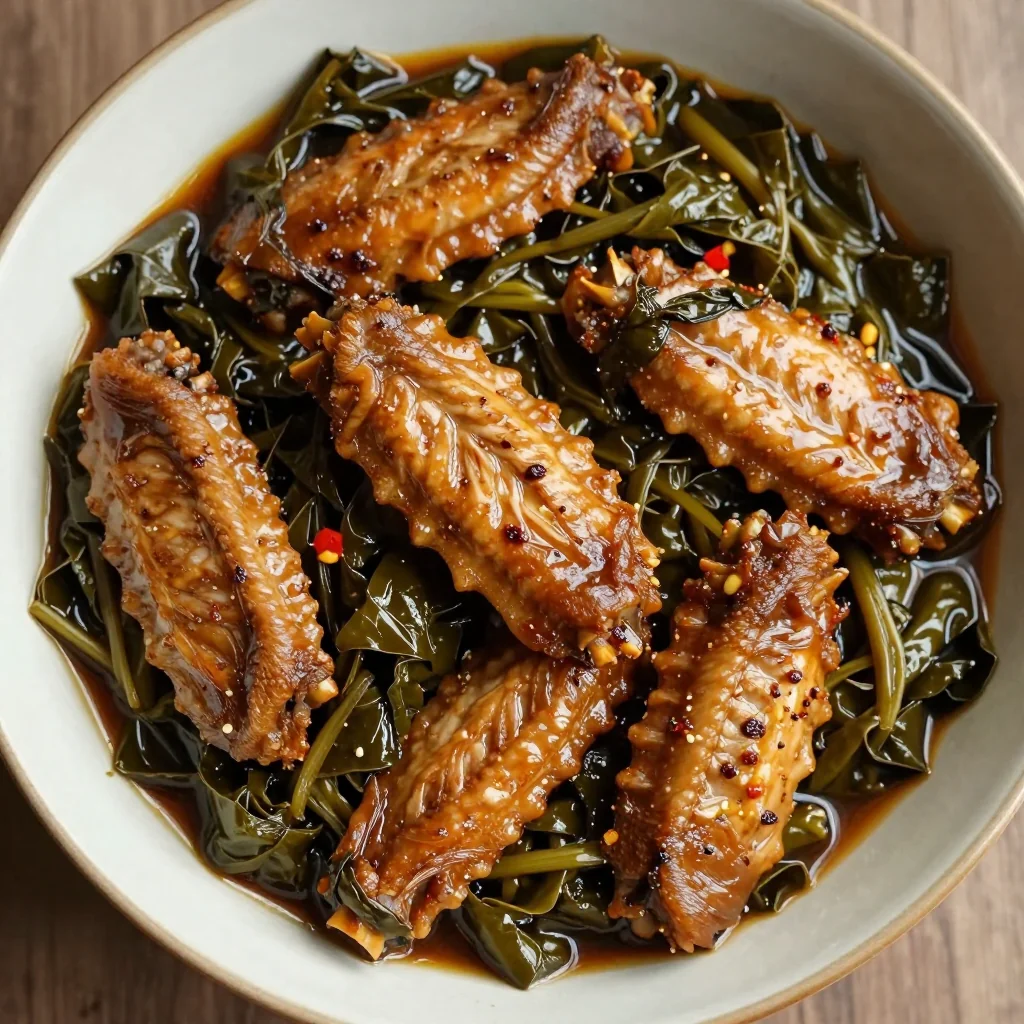 Martin Luther King Jr. Day Collard Greens with Smoked Turkey Wings