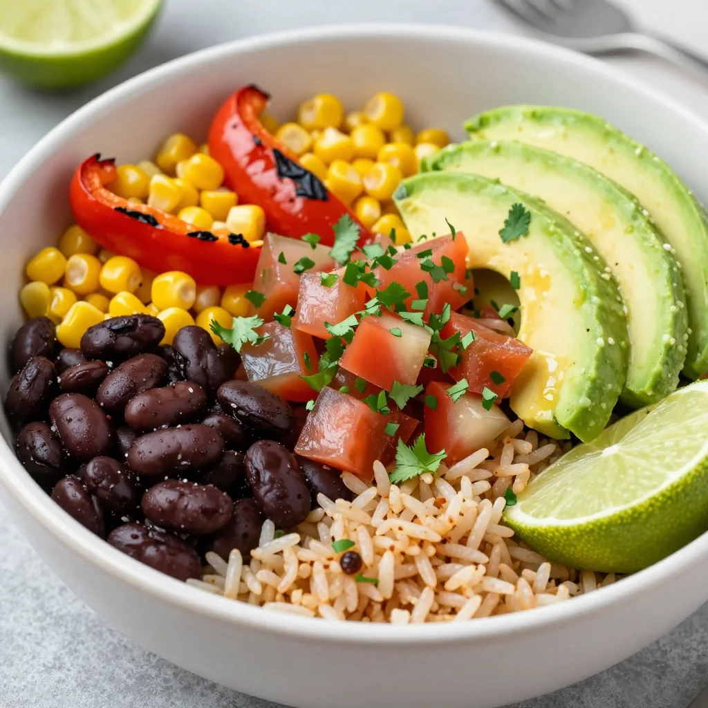 Healthy Veggie-Packed Burrito Bowls for Meal Prep