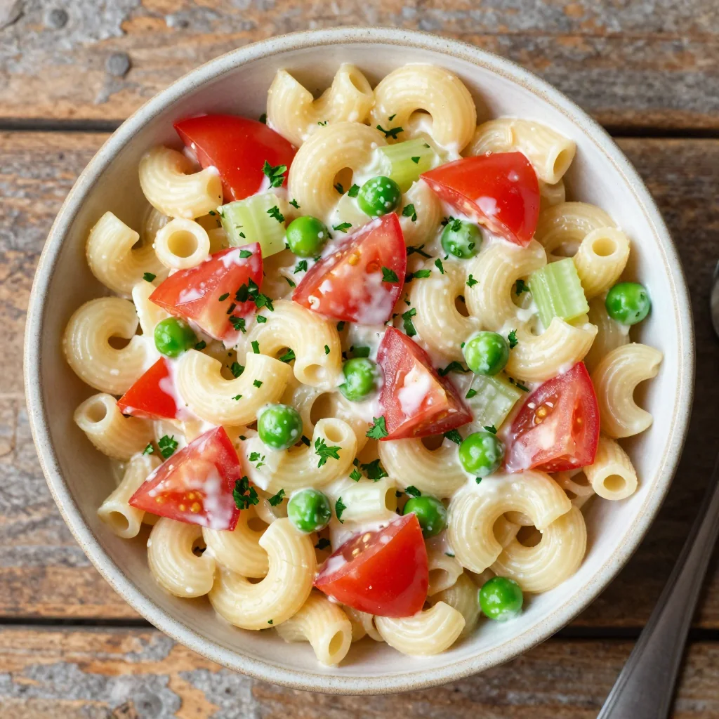 MLK Day Macaroni Salad with Creamy Dressing for a Side Dish