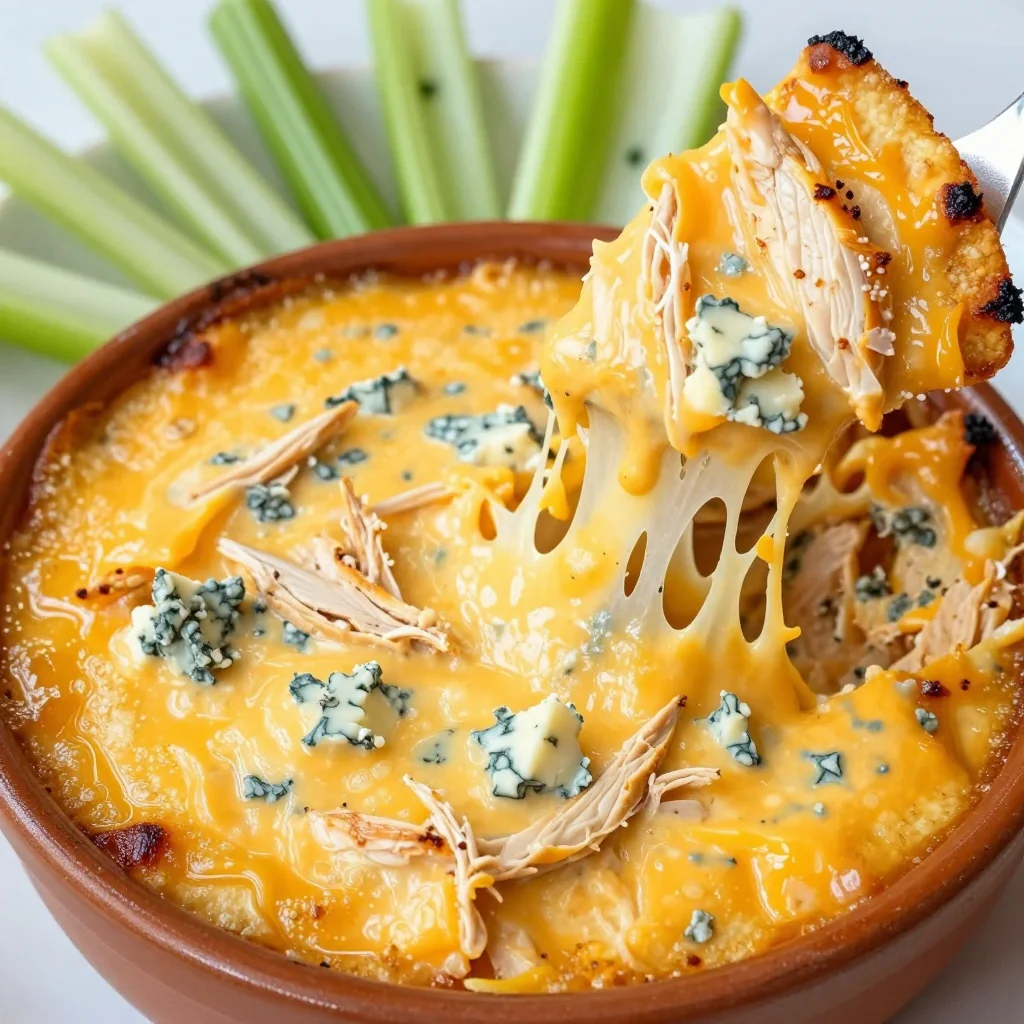 NFL Playoff Buffalo Chicken Dip with Cream Cheese