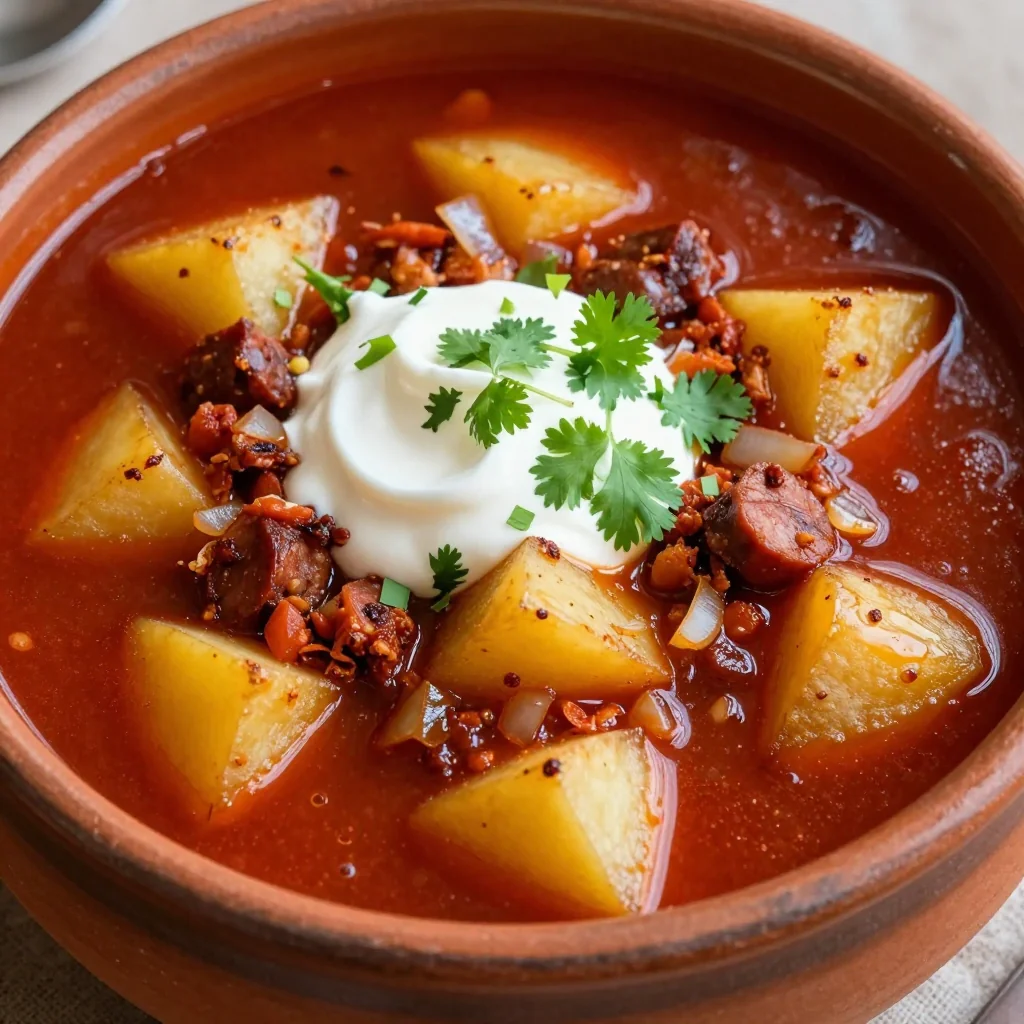 Spicy Chorizo and Potato Soup for Cold Nights
