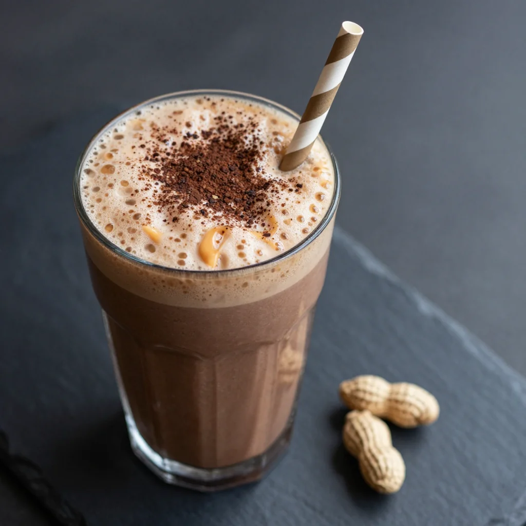 Skinny Chocolate Peanut Butter Smoothie for Reset