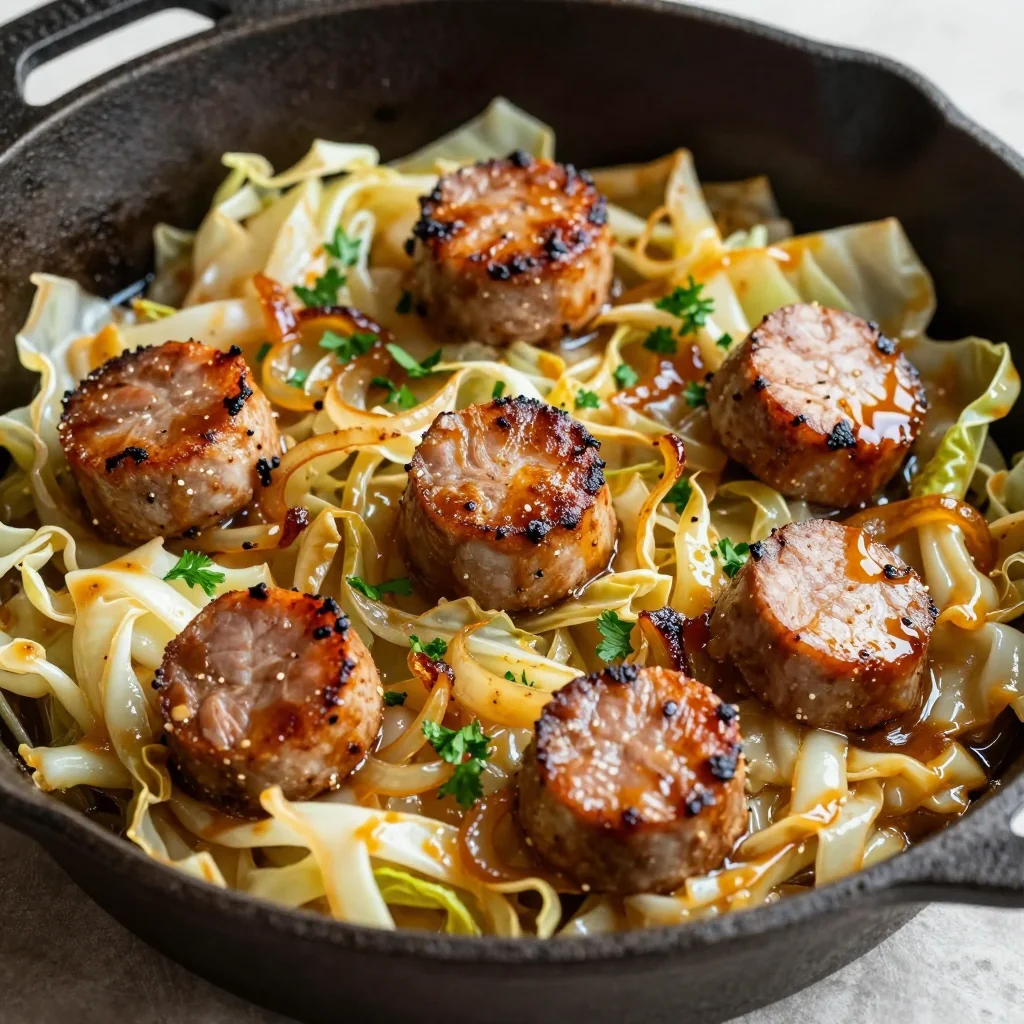 budgetfriendly cabbage and sausage skillet for chilly january nights