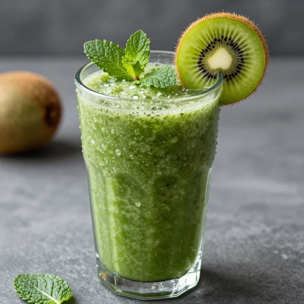 Vibrant Green Detox Smoothie For Vitality