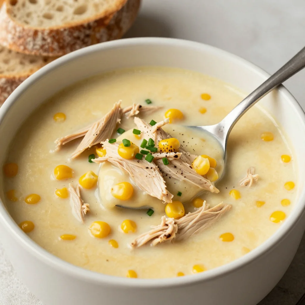 Slow Cooker Chicken and Corn Chowder for Cold Weather
