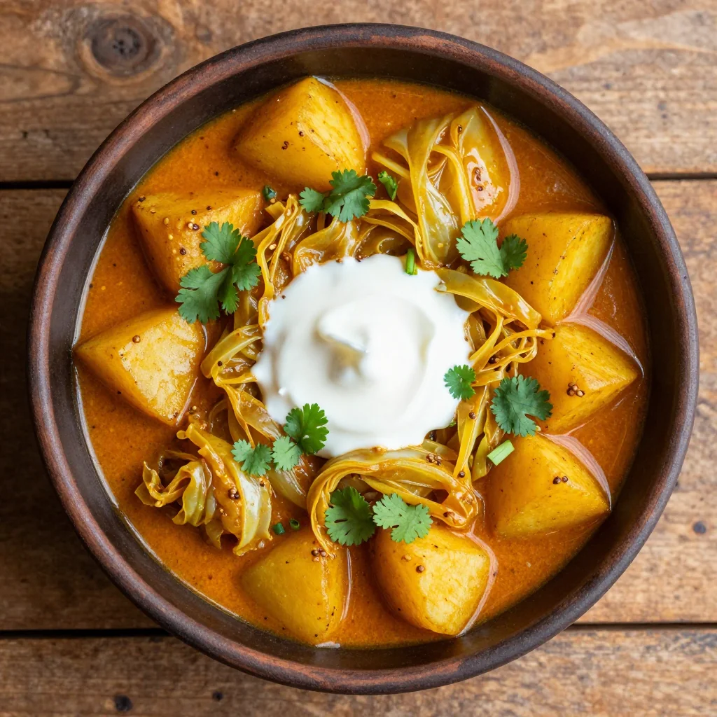Budget Cabbage and Potato Curry for a Flavorful Meal