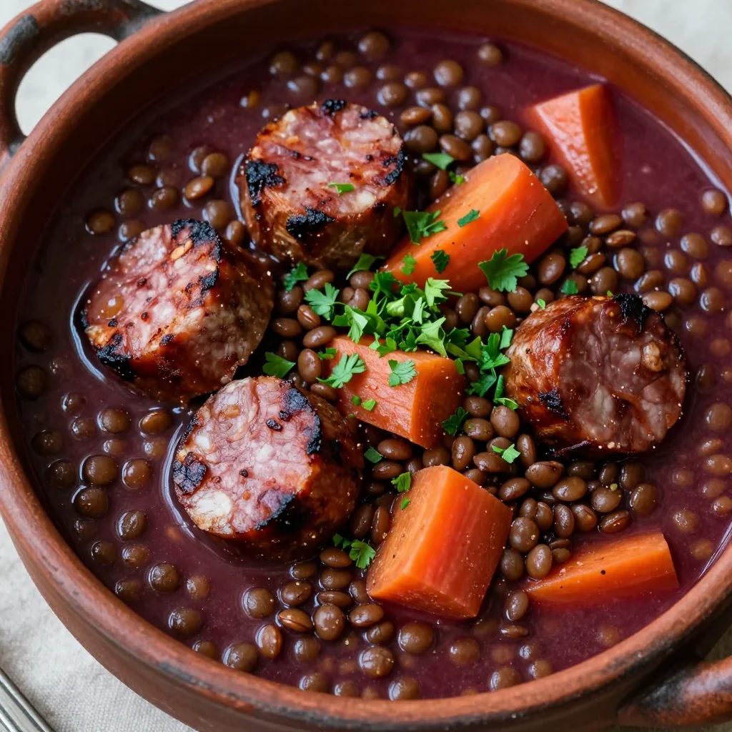 MLK Day Hearty Freezer Meal Lentil and Sausage Stew Easy Now