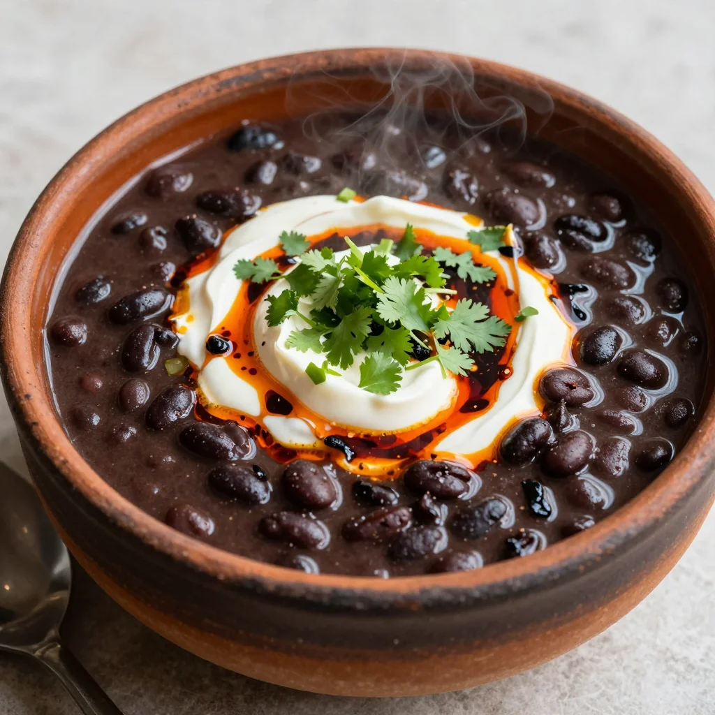 Smoky Black Bean Stew With Chipotle And Cumin