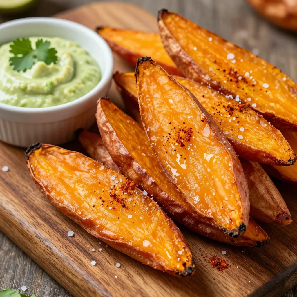 Crispy Sweet Potato Wedges for Kid Snacks