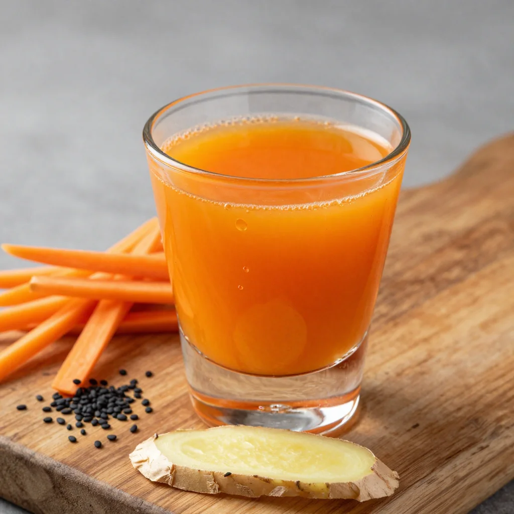 New Year's Detox Ginger Carrot Juice Shot