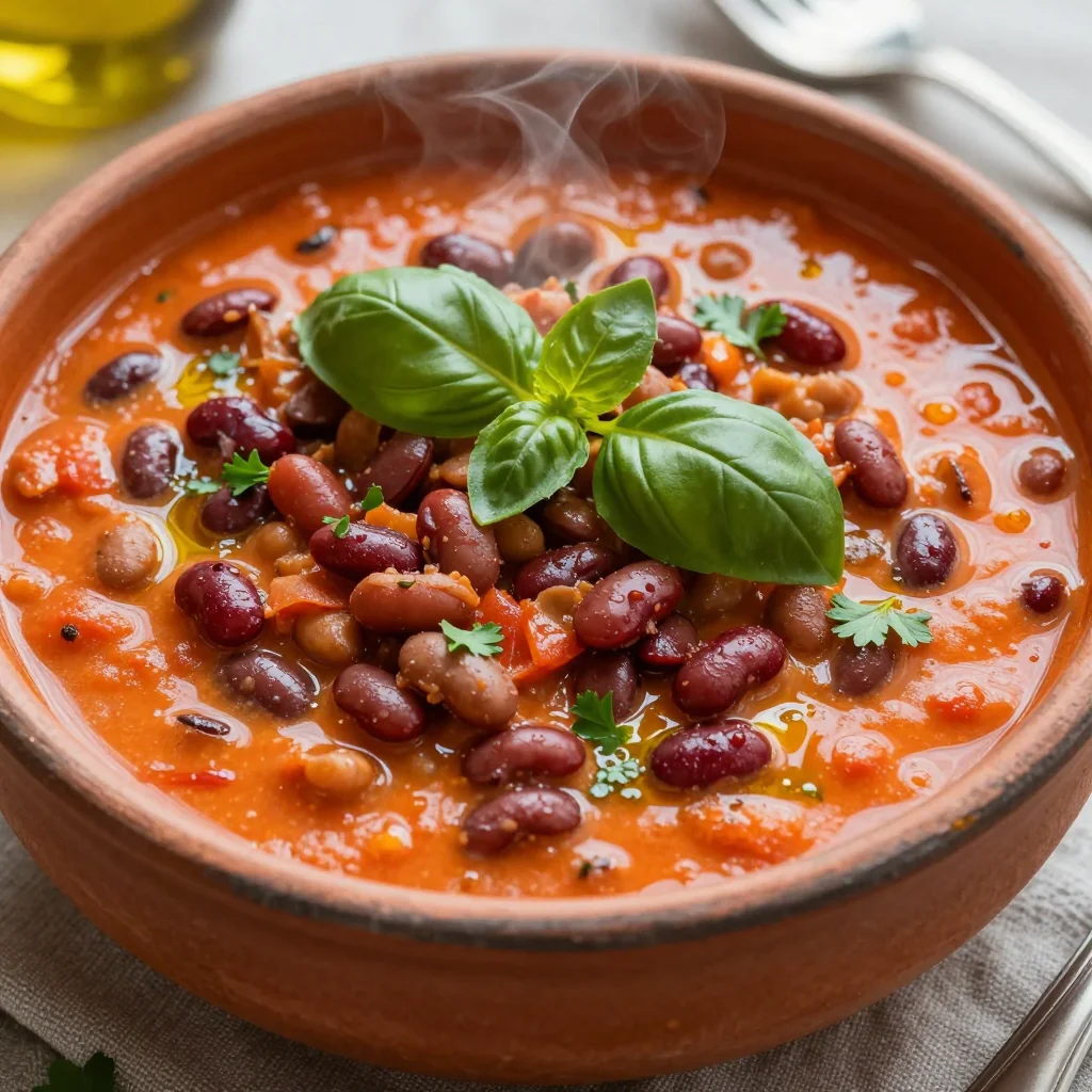 Low Calorie Creamy Tomato and Lentil Stew