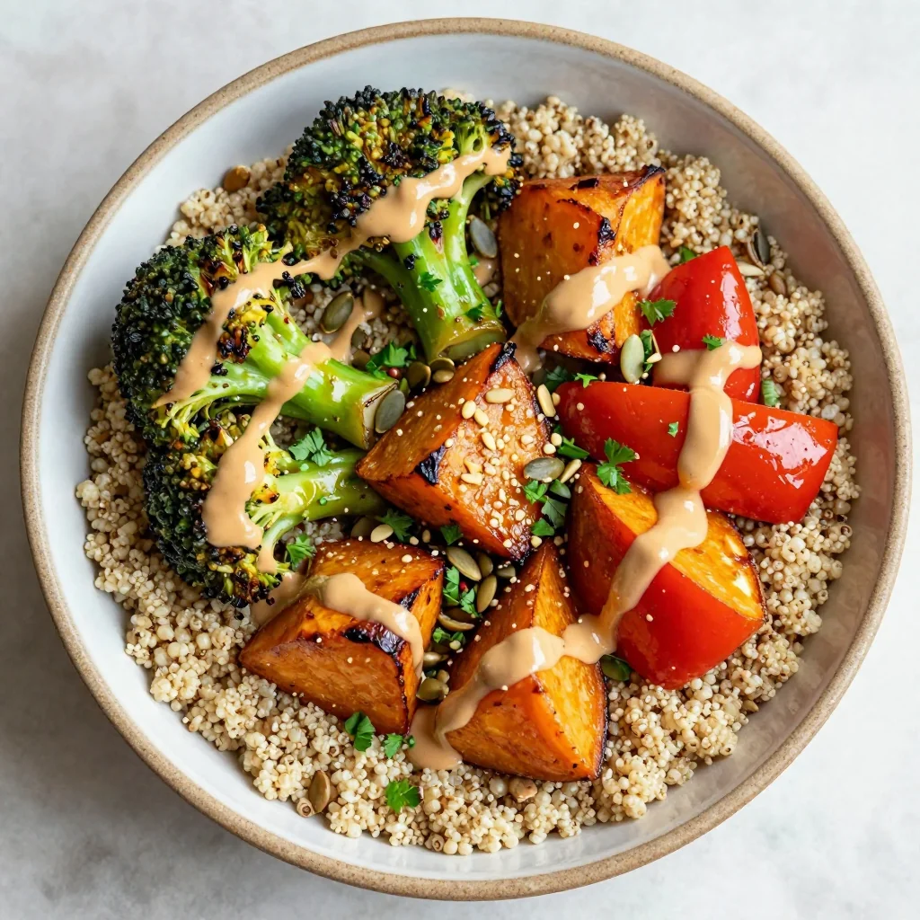 Healthy Roasted Vegetable and Quinoa Bowl