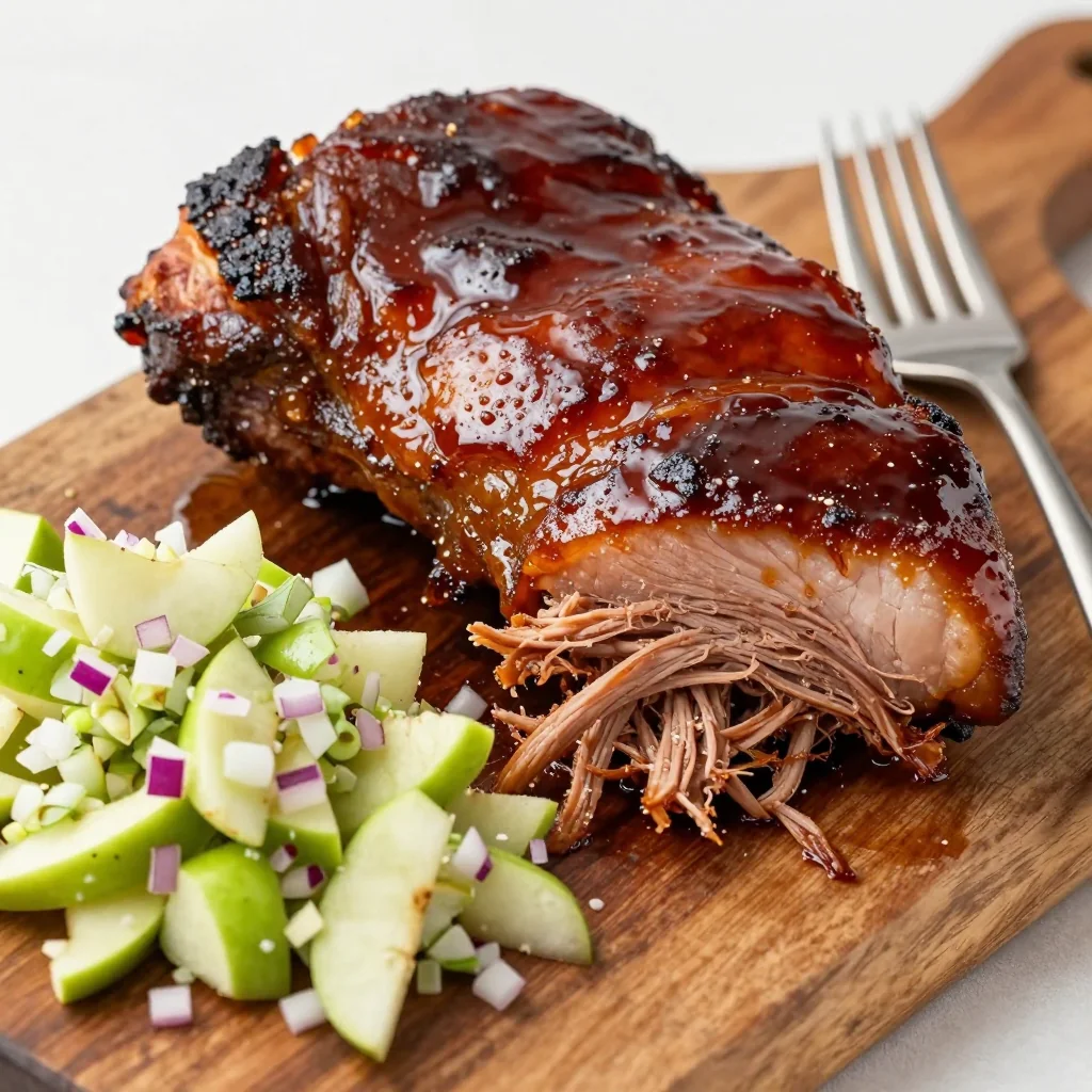 New Year's Day Slow Cooker Honey Glazed Pork