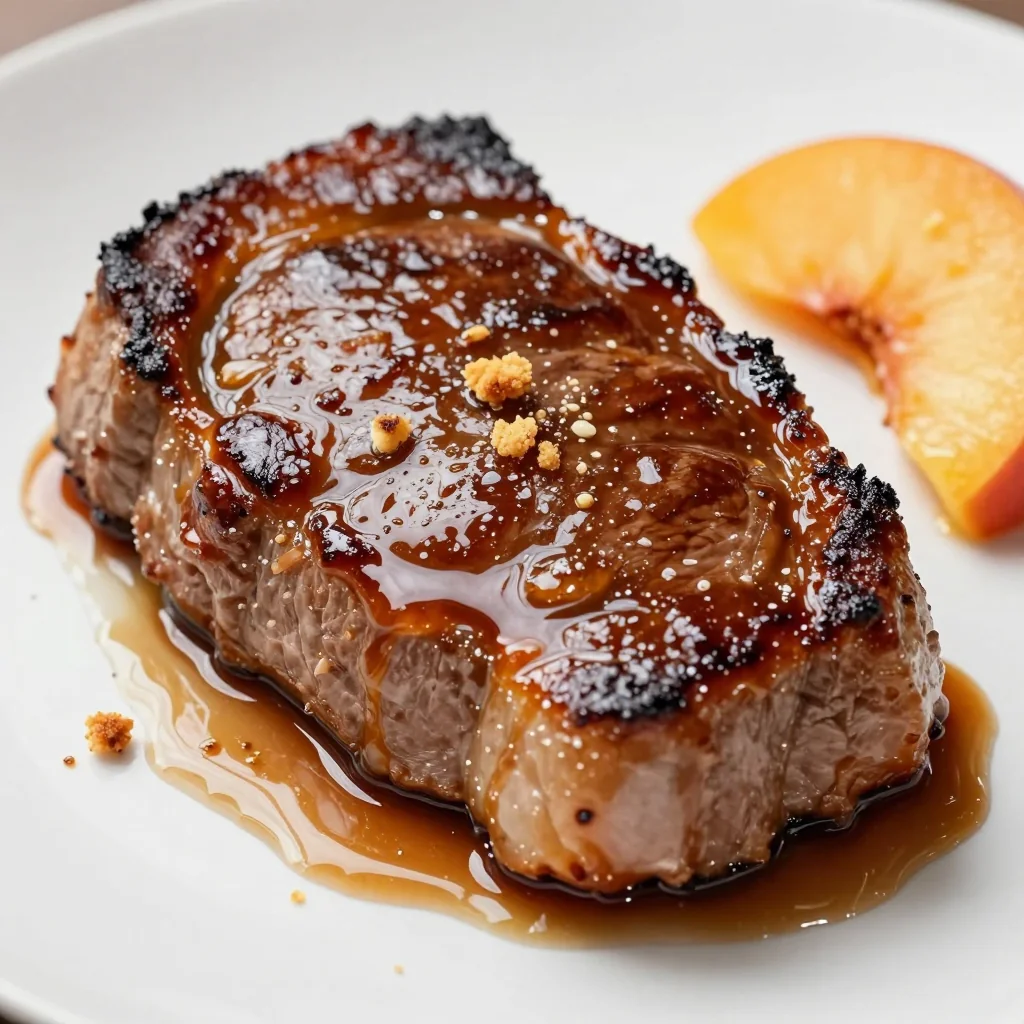 Martin Luther King Jr. Day Peach And Sweet Tea Glazed Ham Steak For A Quick Meal