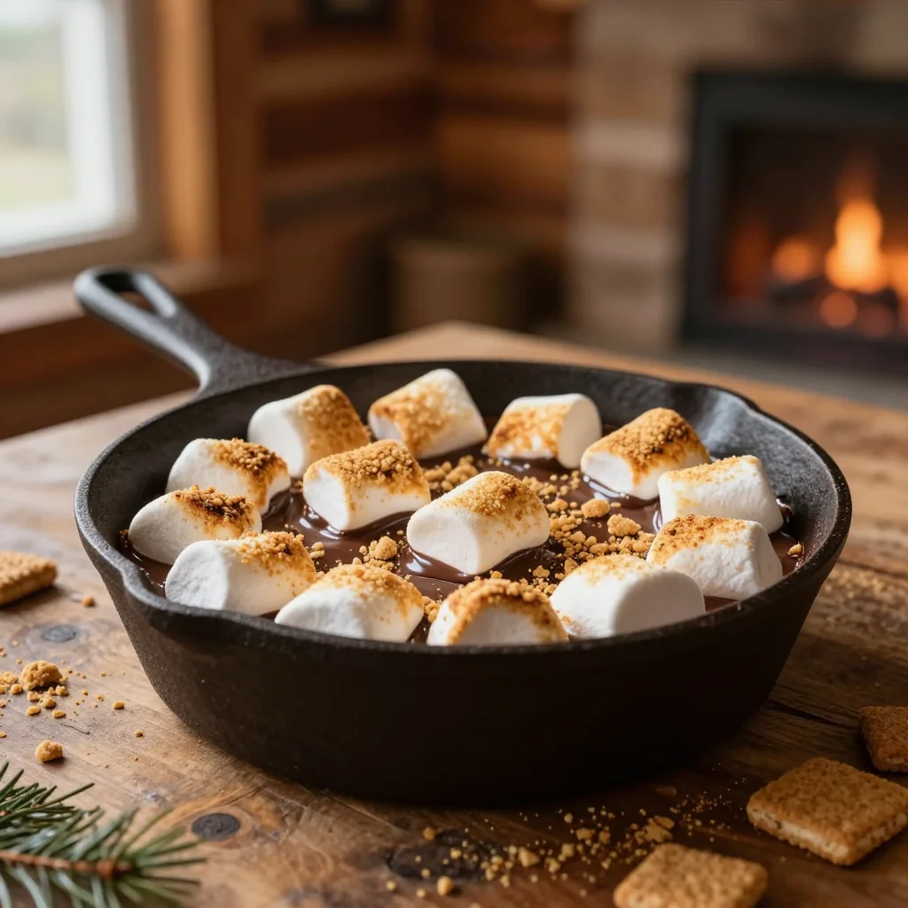 S'mores Dip with Chocolate and Marshmallows