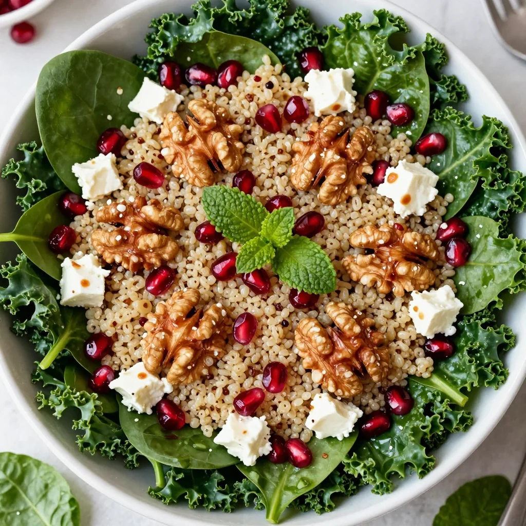 Pomegranate Walnut Quinoa Salad Holiday Twist
