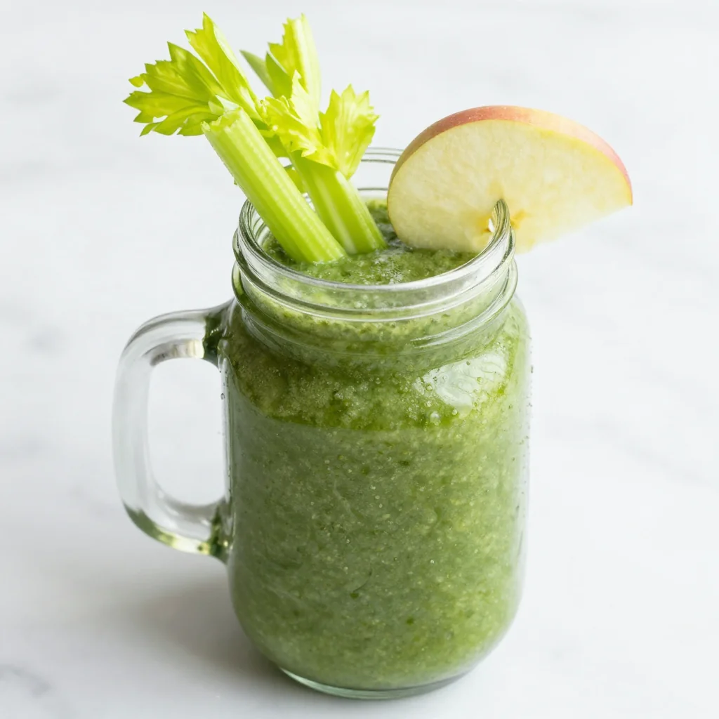 January Detox Smoothie With Celery And Apple
