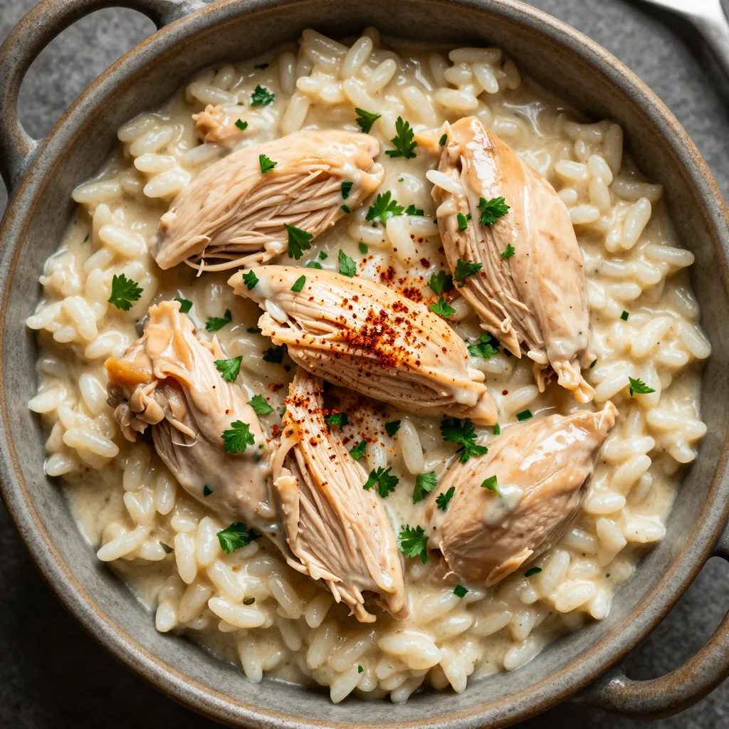 Easy Instant Pot Creamy Chicken and Rice for Comfort