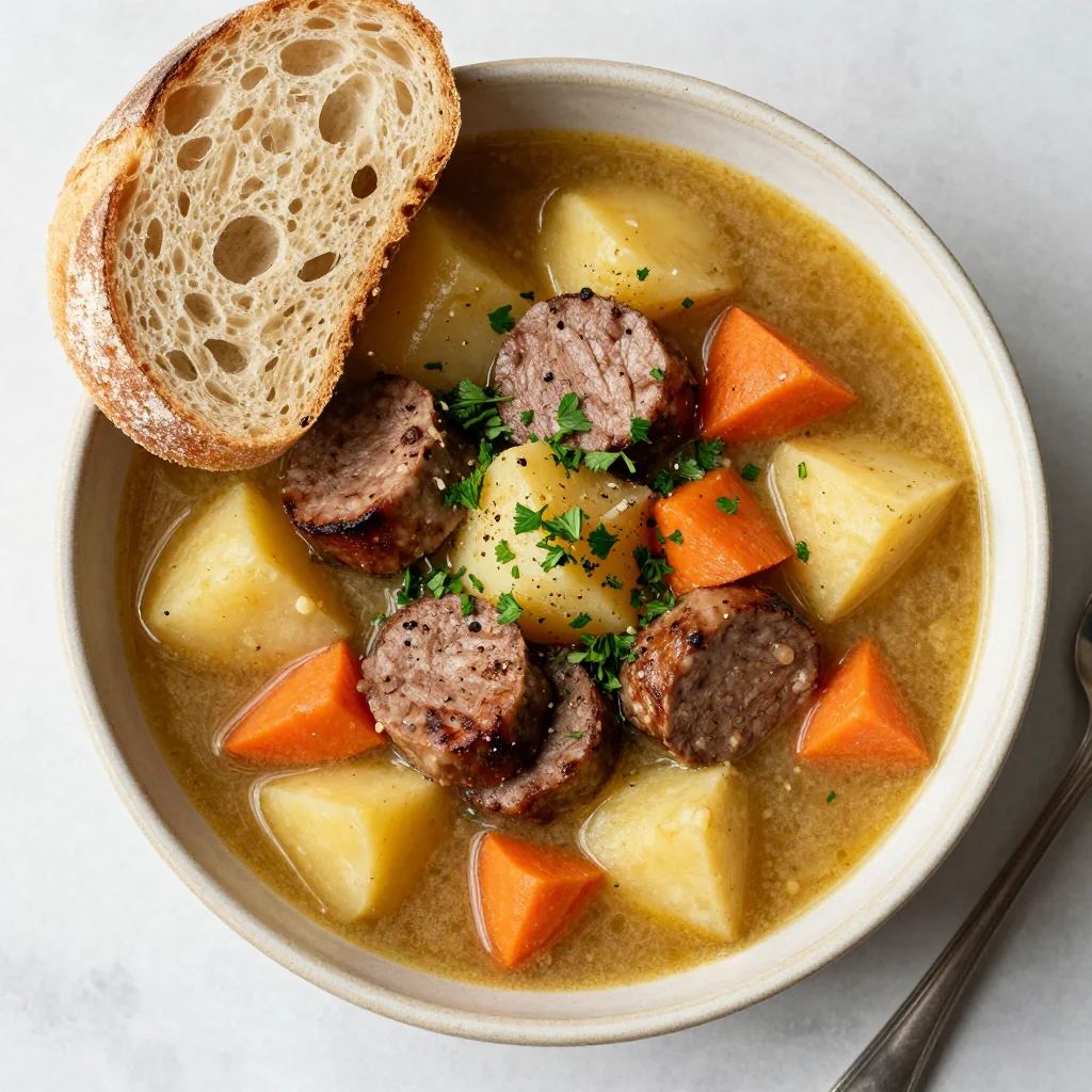 Cozy New Year's Morning Sausage and Potato Stew