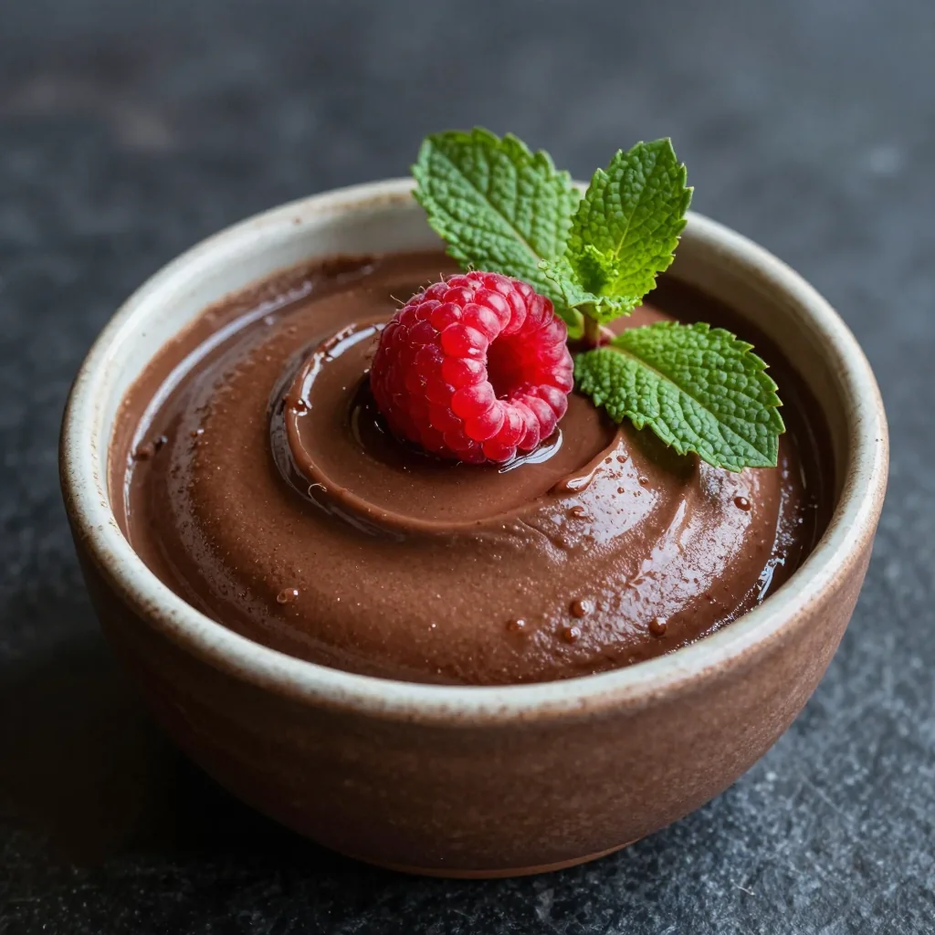 Rich Chocolate Mousse with Avocado for Vegan Dessert