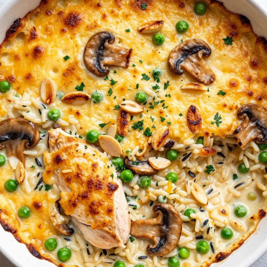 Creamy Chicken and Wild Rice Casserole for a Potluck Dish