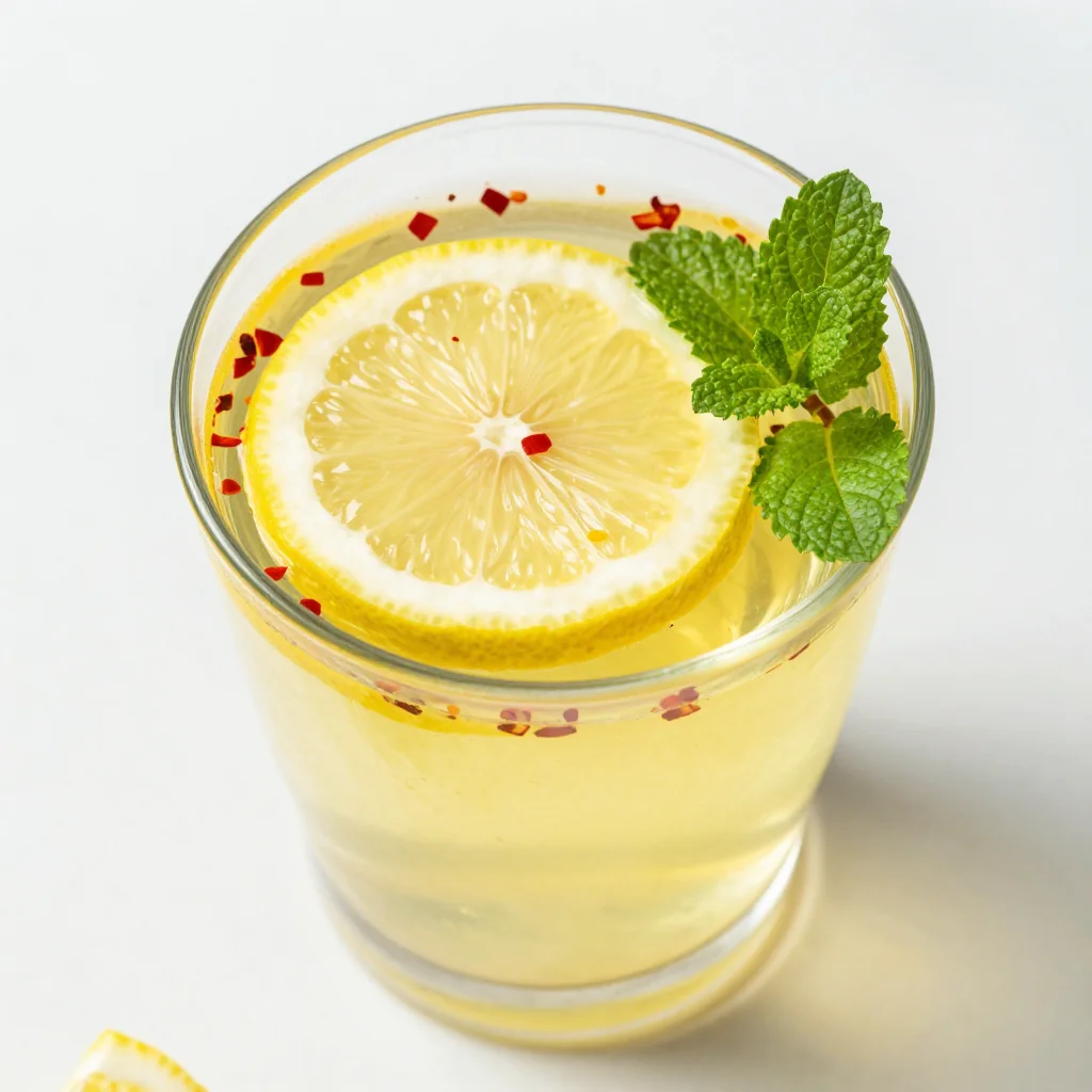 New Year's Day Detox Lemon and Cayenne Water