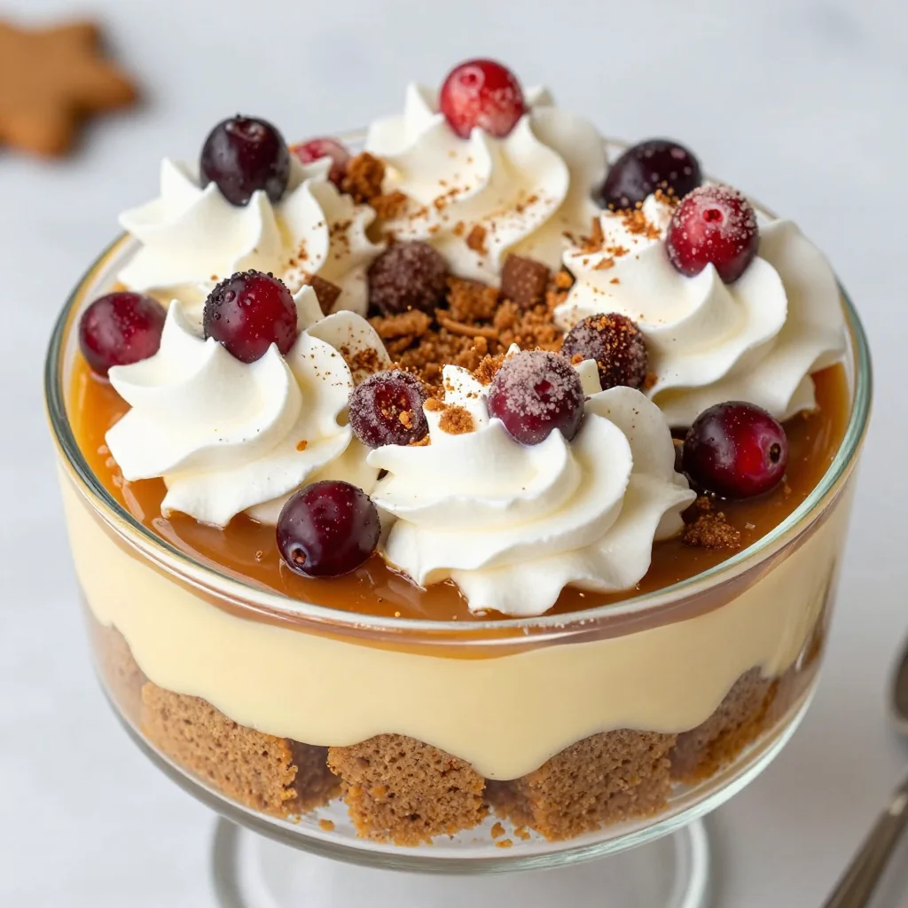Slow Cooker New Year's Day Gingerbread Trifle