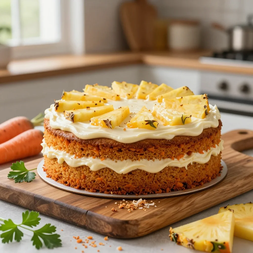 The Best Homemade Carrot Cake with Pineapple