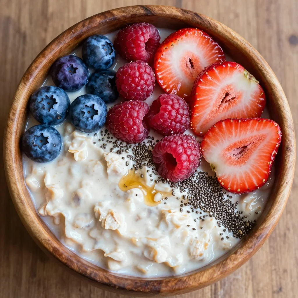 Make-Ahead Overnight Oats with Berries for January Mornings