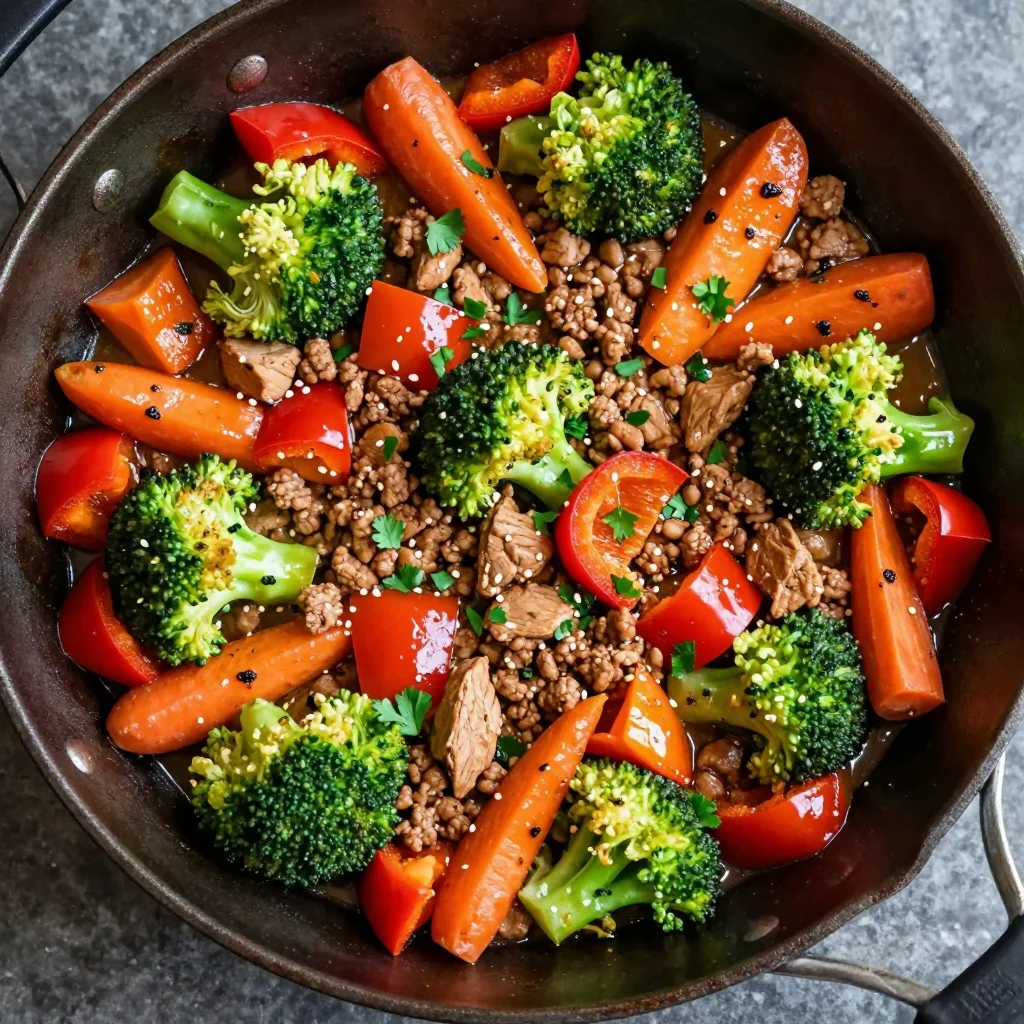 Healthy Turkey and Veggie Skillet for New Year