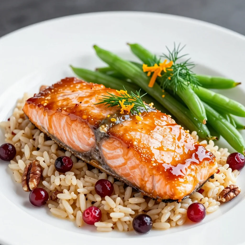 New Year's Day Slow Cooker Maple Glazed Salmon