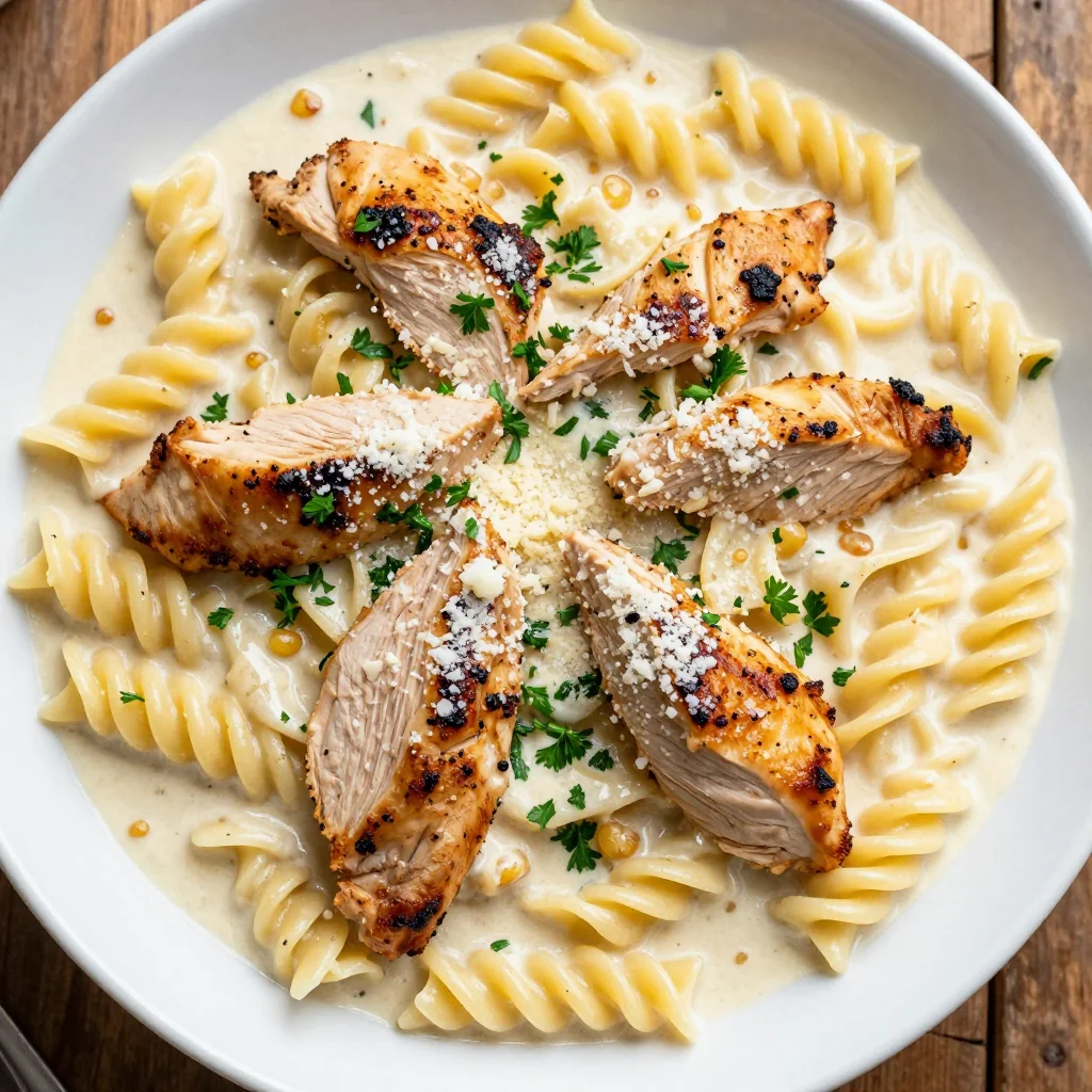 Creamy Garlic and Parmesan Chicken Pasta