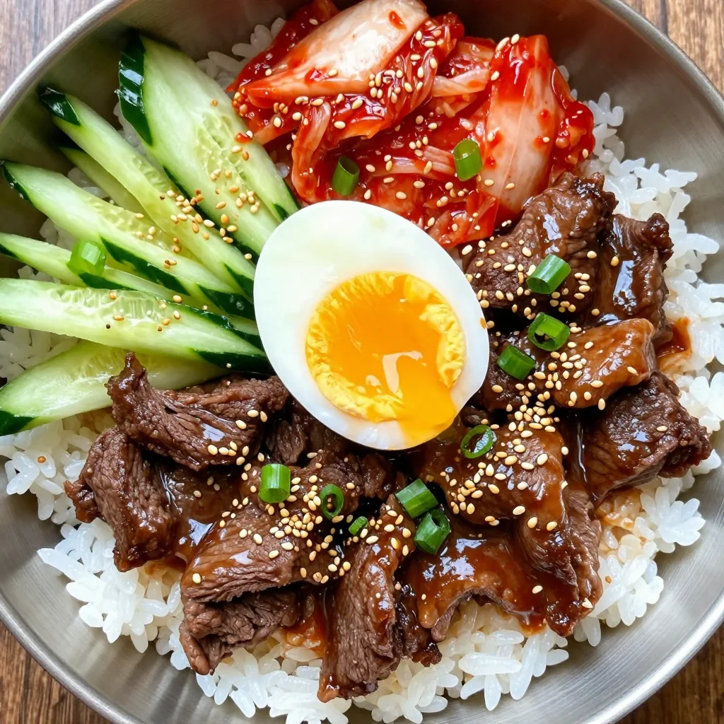 Meal Prep Korean Beef Bowls With Cucumber
