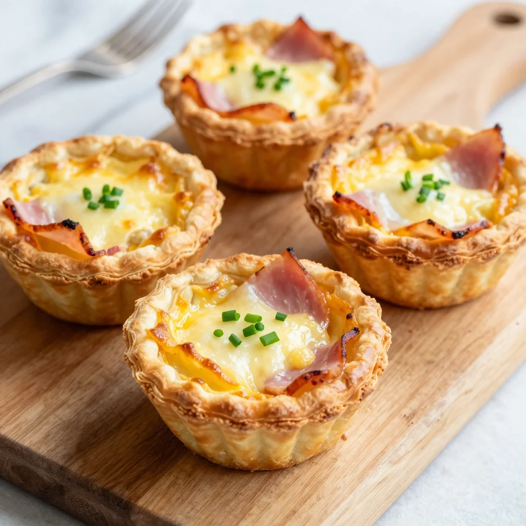 Freezer Friendly Mini Quiches with Ham and Cheese