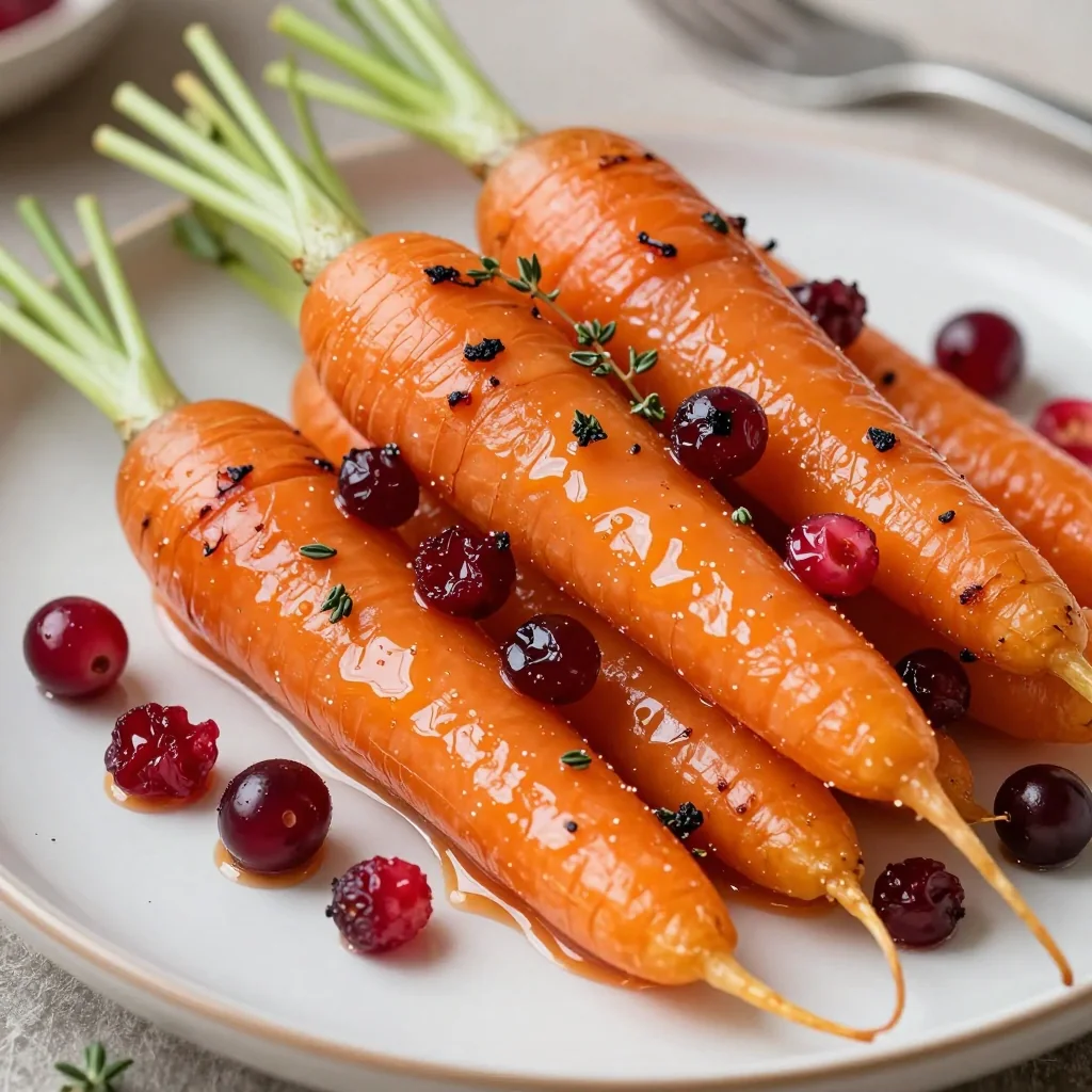 orange and cranberry glazed carrots for festive family sides